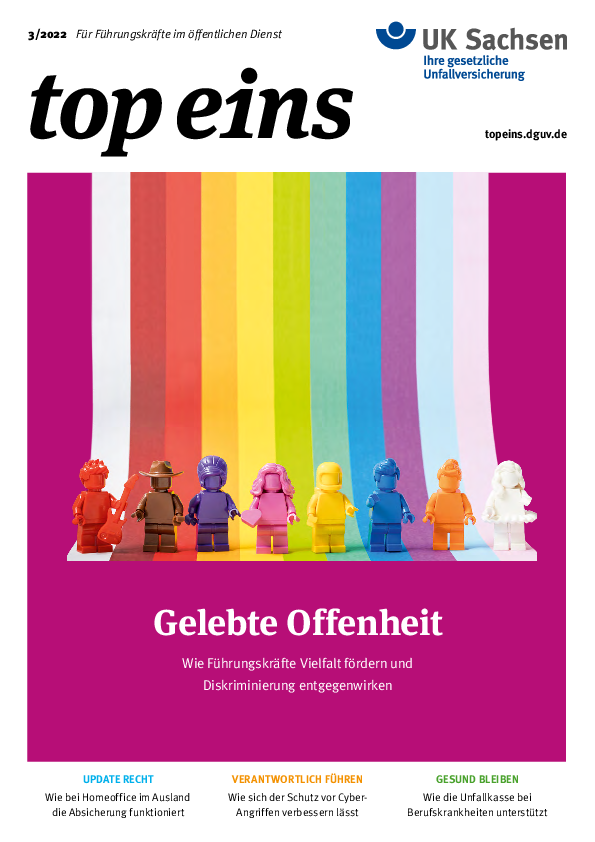 Titel vom topeins - Magazin für Führungskräfte | Ausgabe 03/2022