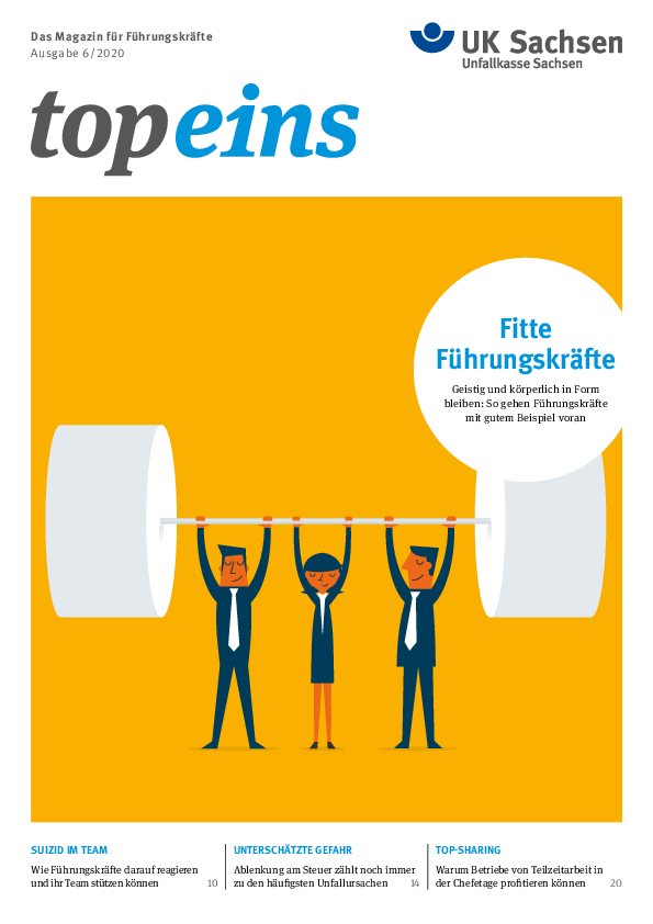 Titel vom topeins - Magazin für Führungskräfte | Ausgabe 06/2020